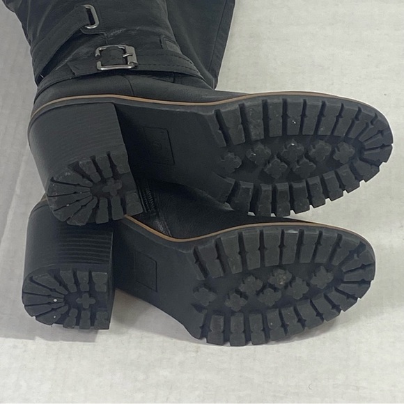 SUN + STONE Viviaan Zipper Buckle Knee-High Boots - Picture 13 of 13